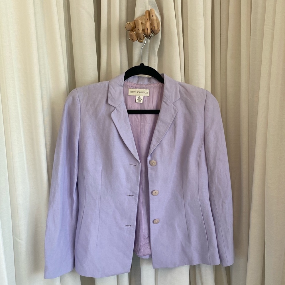 Easter Purple Fitted Blazer